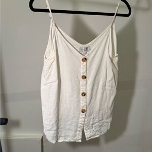 Hayden Cream Button-Down Camisole